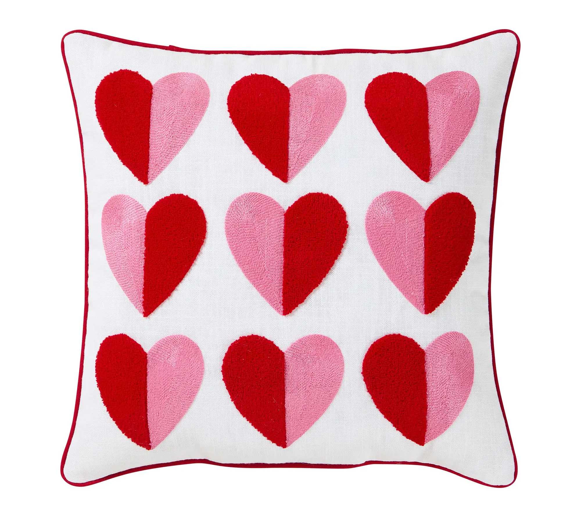 Hallmark Heart Cotton Slub Decorative Pillow, 18" x 18" Hallmark Heart Cotton Slub Decorative Pillow, 18" x 18"