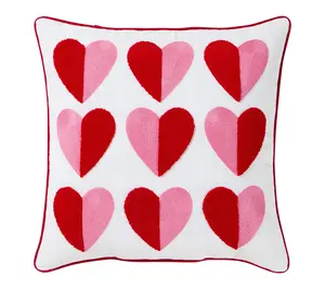 Hallmark Heart Cotton Slub Decorative Pillow, 18" x 18" Hallmark Heart Cotton Slub Decorative Pillow, 18" x 18"