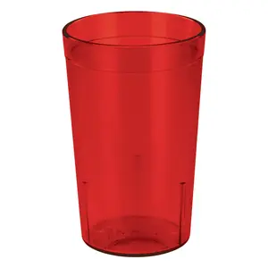 Pebbled Tumblers - 9-1/2 oz, Red
