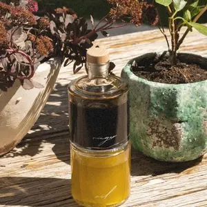 Oil and Vinegar Glass Bottle Dispenser Set | Stackable