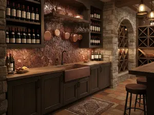 REDWOOD 12" x 12" Interlocking Natural River Rock