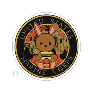 U.S. Marine Corps Badge Bunny Sticker