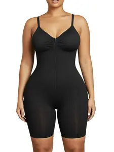 Body-Sculpt  Shapewear for Women Tummy Control Bodysuits Zip-Up Comfort Ultra Stretch Fabric Customizable Fit Breathable Mesh Design Comfortable Fit