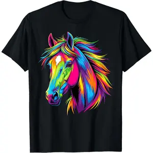 Colorful Pop Art Horse T-Shirt