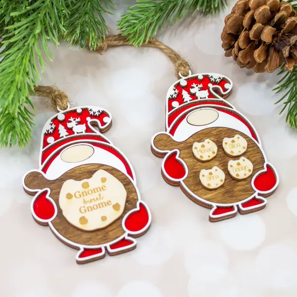 Personalized Family Christmas ornament, cookie custom family names ornament, xmas holiday ornament
