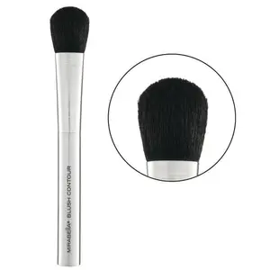 Mirabella Contouring Blush Brush, Premium Professional Makeup Brush Collection, Cruelty-Free Synthetic Bristle Brush with Hand-Sculpted Brushed Aluminum Handle, Luxury Blending Brush for Makeup