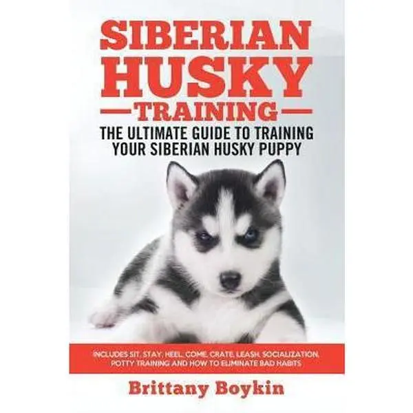 USED Book - Siberian Husky Training - The Ultimate Guide to Training Your Siberian Husky Puppy: Includes Sit, Stay, Heel, Come, Crate, Leash, Socialization, Potty by Boykin, Brittany (Paperback) - english