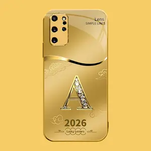 Suitable for [Galaxy S20+] high-end phone case🤩，choose from 26 letters of the English alphabet, each with an exquisite auspicious cloud pattern to bring you good luck YM99