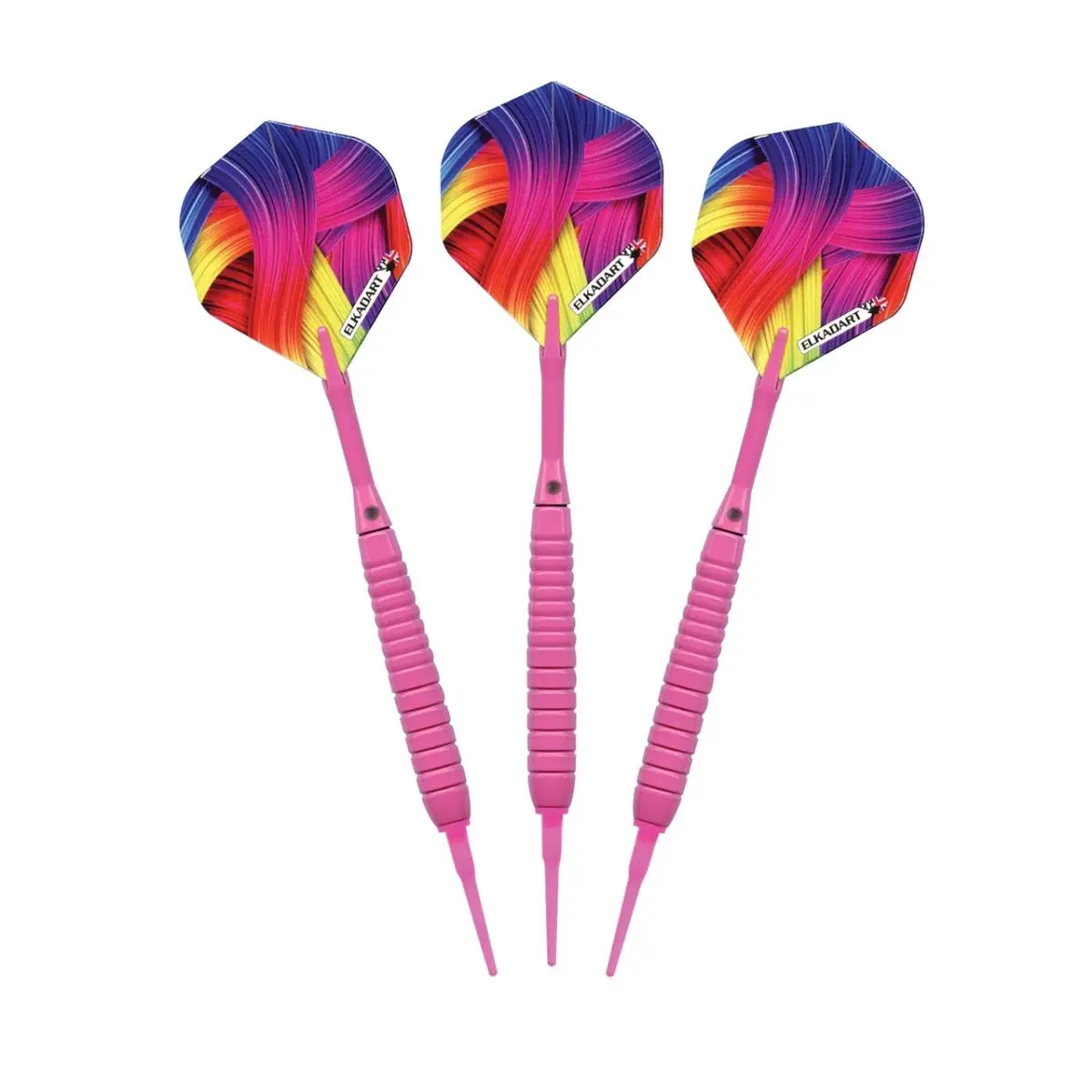 Elkadart 20-3603-18 Neon Pink 18g Soft Tip Steel Darts with Dart Shaft for Sports & Outdoor Leisure Recreation Equipment, Dart Shaft Steel Darts