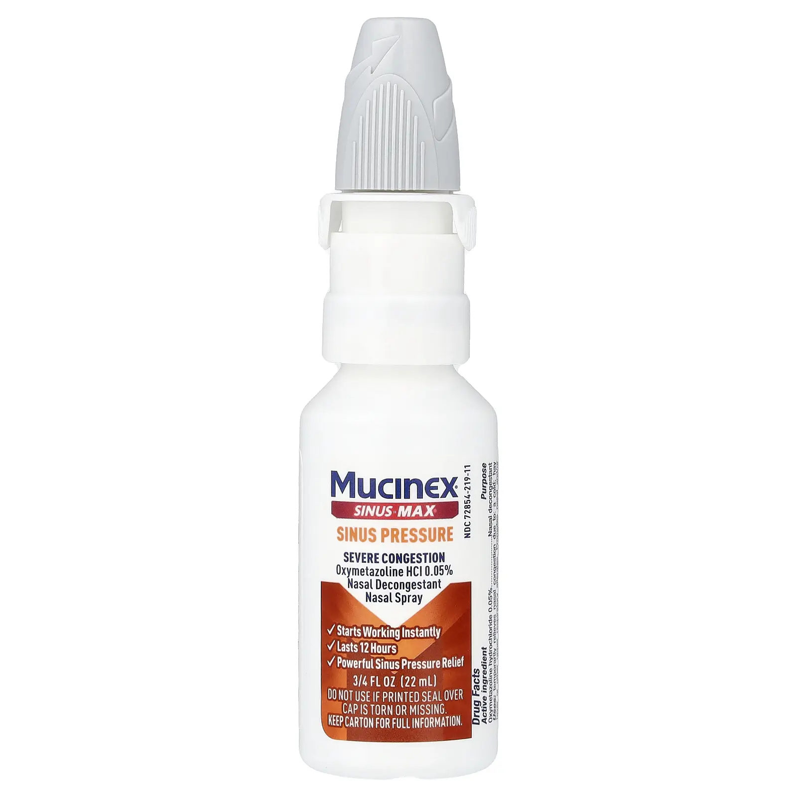 Mucinex Sinus-Max®, Sinus Pressure, Sever Congestion Nasal Spray, 3/4 fl oz (22 ml) | HSA/FSA Eligible