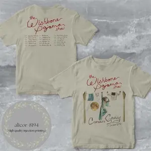 Conan Gray The Wishbone Pajama Show 2025 Merch Cover Art With Date Back Two Sided T-Shirt/Hoodie, Wishbone Graphic Shirt, Vintage Aesthetic Shirt, Gift for Pop Music Lover
