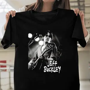 Vtg Jeff Buckley Concert Signature Shirt Singer Songwriter Grace Hallelujah Art V40989 Unisex T-Shirt, Size Up to 5XL outfit vacation