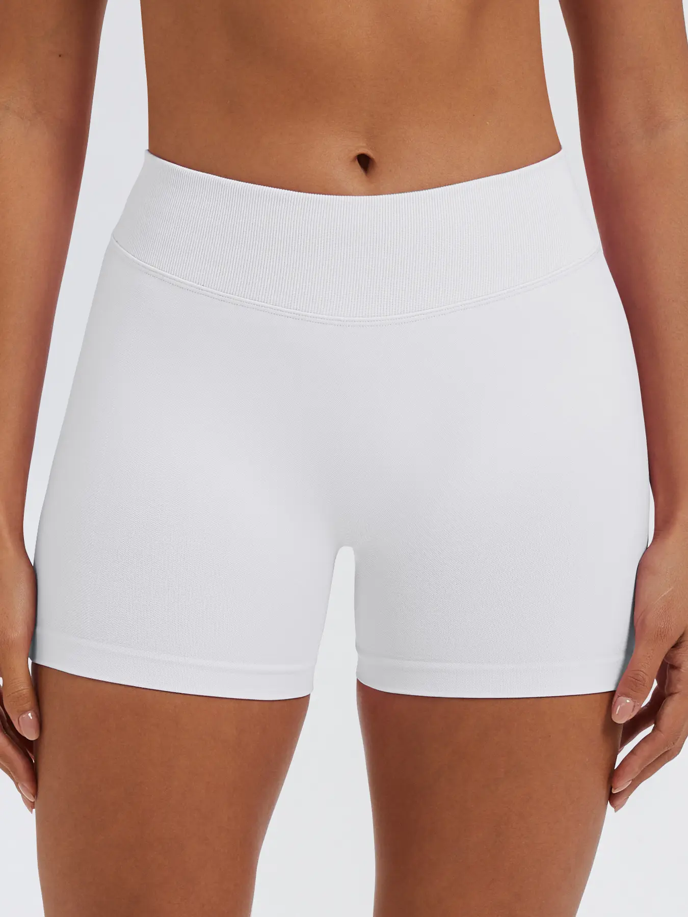 Seamless High-Waisted Yoga Shorts, Tight-Fitting Elastic Gym Shorts, Three-Quarter Fitness Shorts, Women's Workout Bottoms, Athletic Shorts, Fashion Athletic Shorts, Activewear Shorts, Athletic Sports Shorts