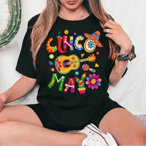 Happy Cinco De Mayo T-Shirt, Cinco De Mayo Shirt, Mexican Fiesta Shirt, Mexican Festival Gift, Mexican Shirts, Cinco De Mayo Fiesta T-Shirt