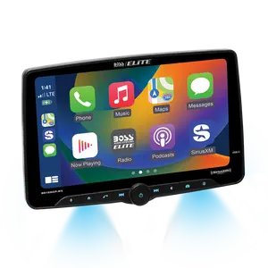 Boss Audio BE12ACP.WX Single-DIN, Wireless/Wired Apple CarPlay & Android Auto, Mech-less Multimedia Player (no CD/DVD) 12" Touchscreen Bluetooth