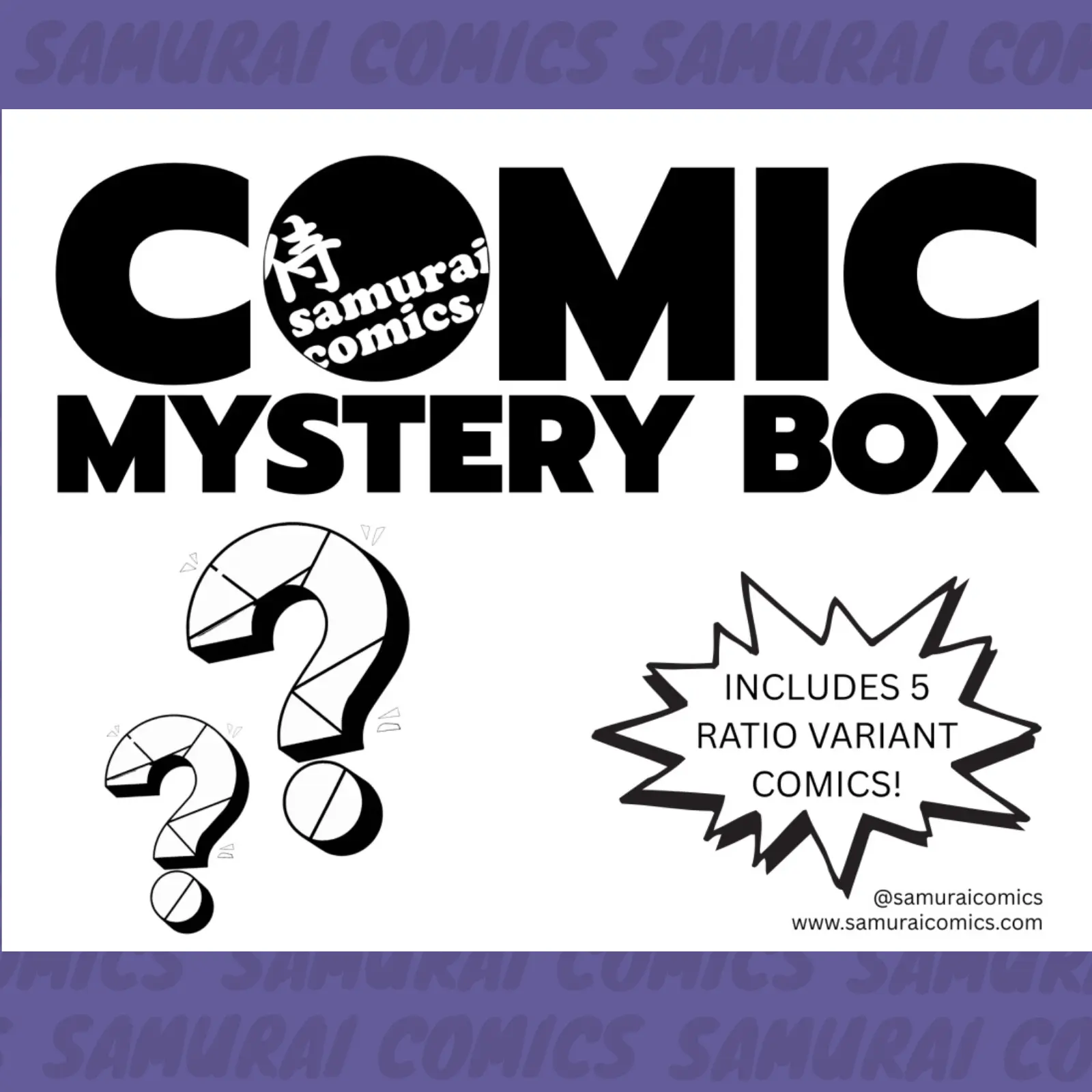 Mini Comic Book Grab Bag – 5 Random Incentive Ratio Comics + Bonus Poster!