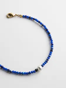 Kyanna Semi-Precious Waterproof Anklet - Lapis