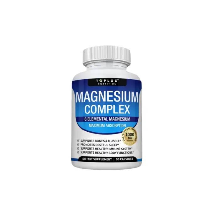 3Pack Toplux Magnesium Complex 8 Essential Magnesium Supplement