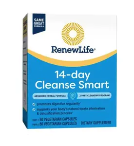 Renew Life Cleansesmart 2 Part Kit 120 Capsules for Kidney Bladder & Urinary Support with Uva Ursi Potassium & Cranberry Gluten Free Dietary Supplement - Healthcare