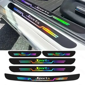 5x Car Accessories Scuff Plate Door Sill Cover Panel Step Protector Guard Trims Car Vehicle Decoration Universal Car Sticker