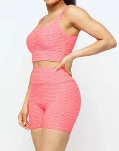 Ladies Honeycomb Tank Top Short Set