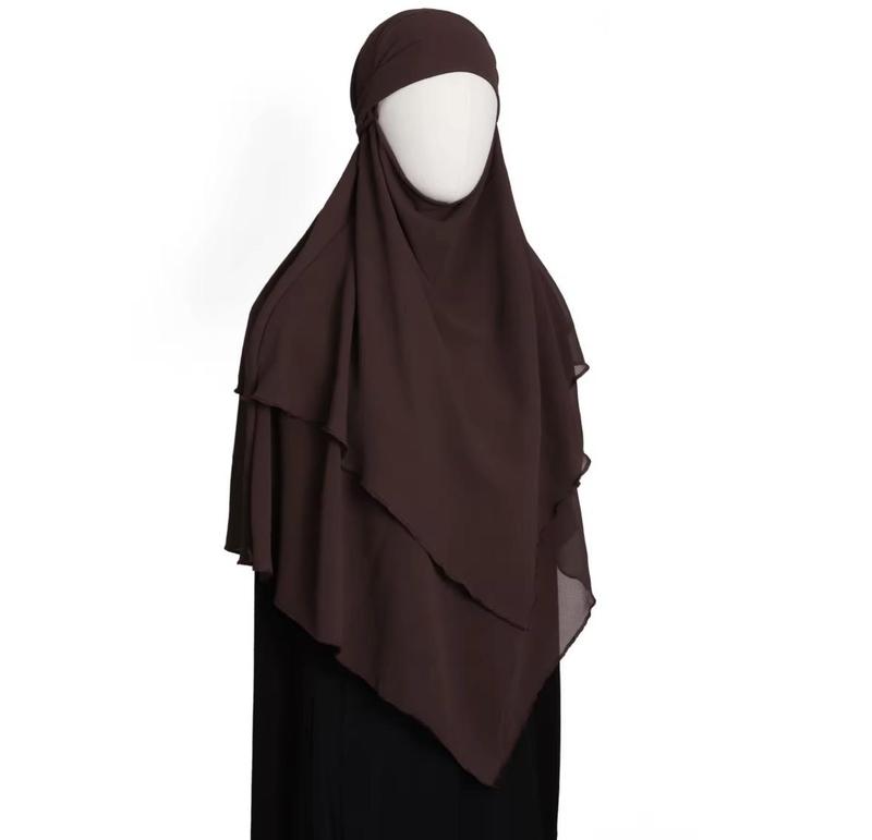 Everyday flow khimar hijab- lightweight, full coverage for daily wear and prayer