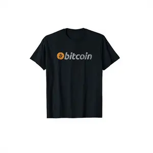 Vintage Look Bitcoin Logo T-Shirt Classic Fabric Menswear