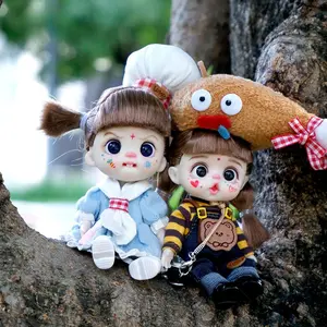 Cute OB11 Chef Mini Dress-Up Doll Keychain Blind Box - Culinary Theme Posable Art Toy Bag Pendant, Collectible Girls Gift For Ages 14+ Only (Not For Kids)
