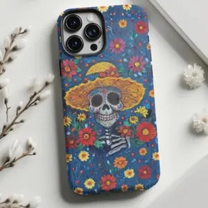 Skeleton Skull Smartphone Case - Cellphone Shell, Handheld Phone Accessories Compatible with iPhone 11/12/13/14/15/16/17 Pro, ProMax, Plus, Air