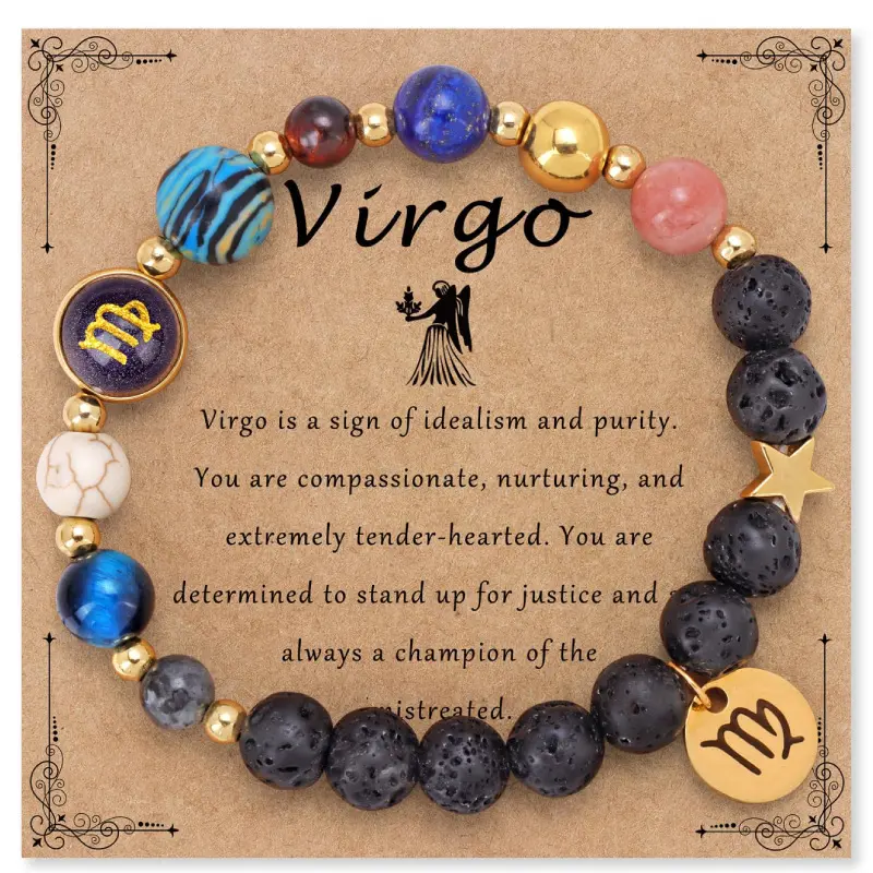 Virgo constellation bracelet