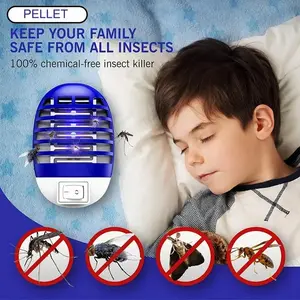 Plug-in Mosquito Killer 1 Pack Quiet Powerful Fly Trap Indoor Mosquito Repellent for Living Room Eco-friendly