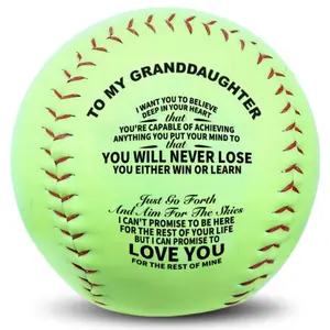 Moactiv 1pc, Creative PU Softball, Gifts For Granddaughter, Standard Size Softball, Birthday Gifts, Christmas Gifts, Holiday Gifts