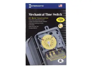 Intermatic 33318 277V Indoor & Outdoor Mechanical Timer Switch, Gray