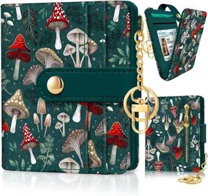 Mushroom Green Rfid Ladies Wallet