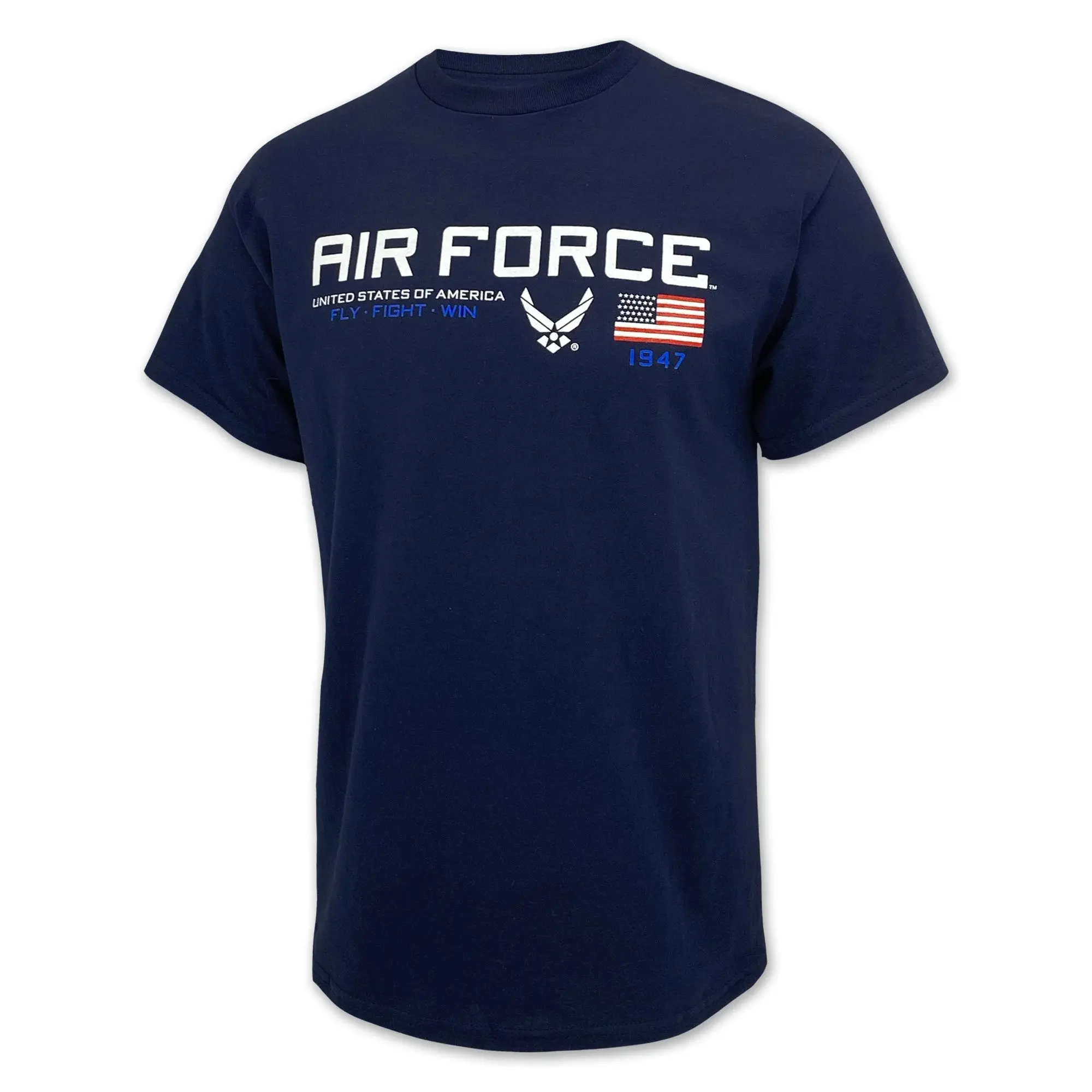 Air Force Flag Icon Shirt, United States Air Force T-Shirt, Fly Fight Win Military Graphic Tee, USAF Patriotic Shirt, Air Force Veteran Gift