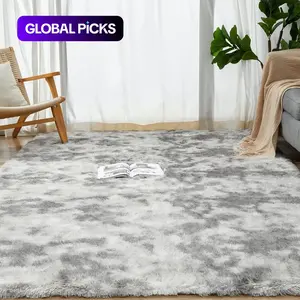 Modern Long Shag Rug, Fluffy Area Rug, Polyester Fiber Rectangular Carpet for Living Room & Bedroom, Home Use, Multiple Sizes Available #GLOBAL PICKS