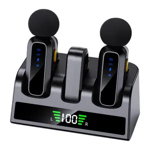 Wireless Lavalier & Desktop Microphone Intelligent Noise Reduction Live Sound Card HD Audio Bluetooth Mic