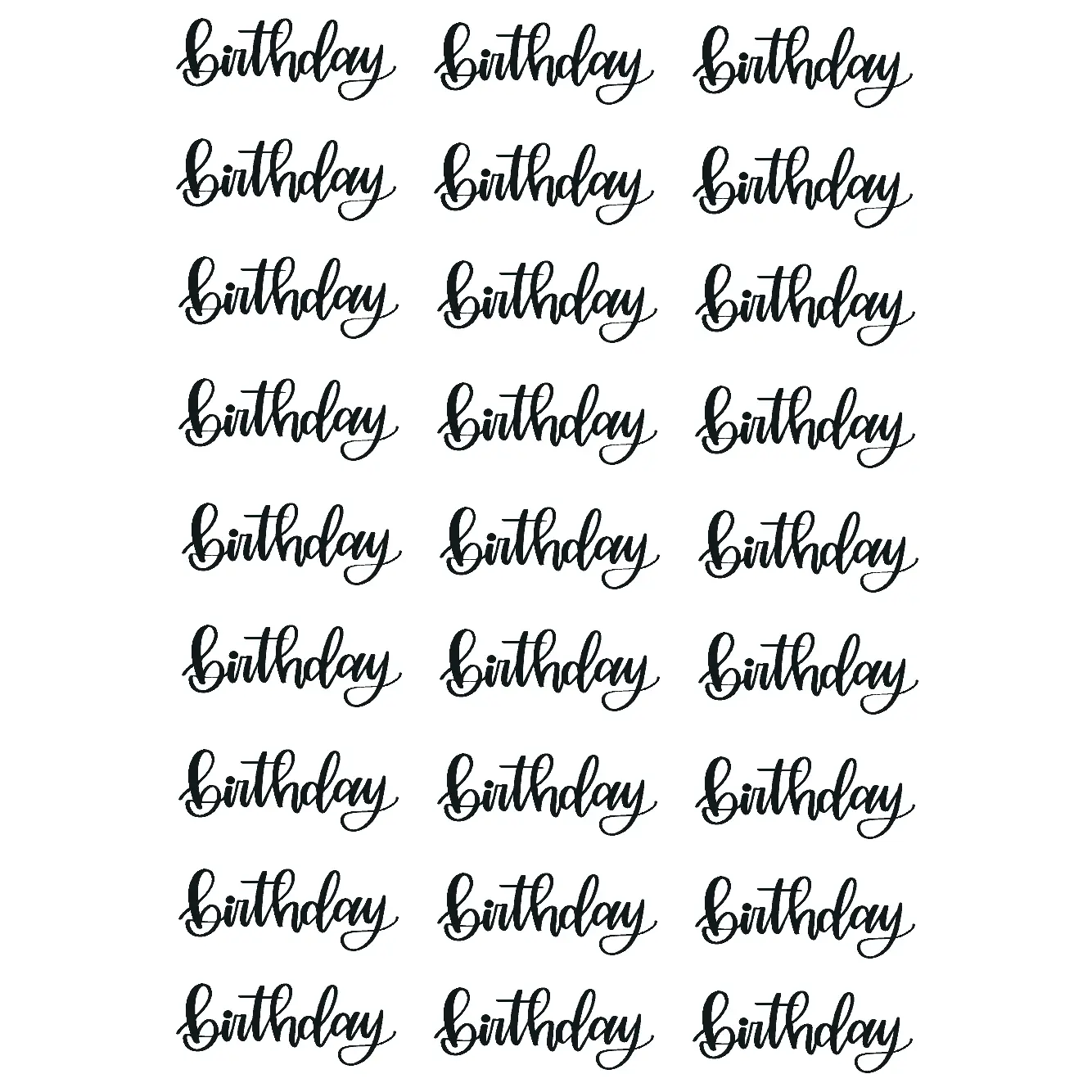 Just Birthday Sticker Sheet