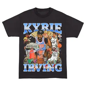 Kyrie Irving Graphic T-Shirt, Denver Basketball T-Shirt, Classic 90s Graphic T-Shirt, Game Day Shirt, Unisex cotton crewneck shirt, Gift Basketball fans