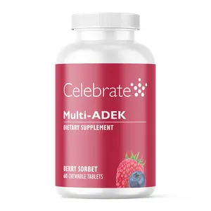 Multi-ADEK Chewable Vitamin, Iron Free, Berry Sorbet
