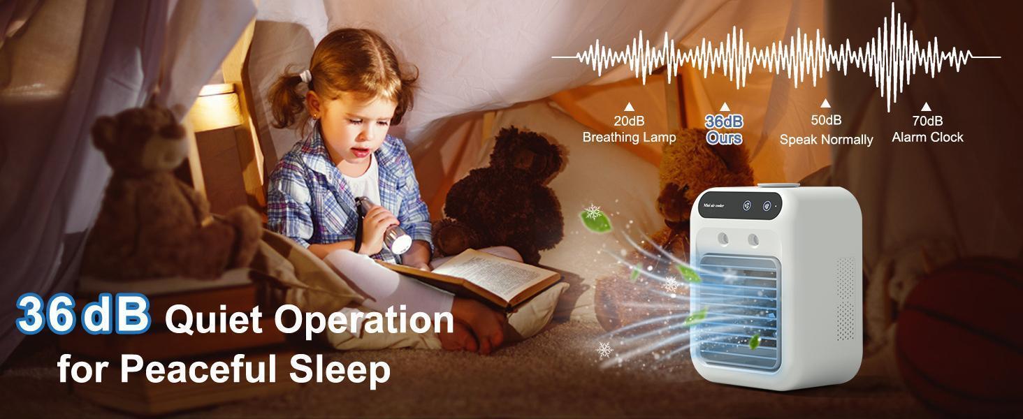 Portable Air Conditioners, 3-In-1 Cooling Fan with 2-Speed Mist Fan, mini Air Cooler for Traveling, Office, Living Room, Bedroom Portable Air Conditioners, 3-In-1 Cooling Fan with 2-Speed Mist Fan, mini Air Cooler for Traveling, Office, Living Room, Bedroom