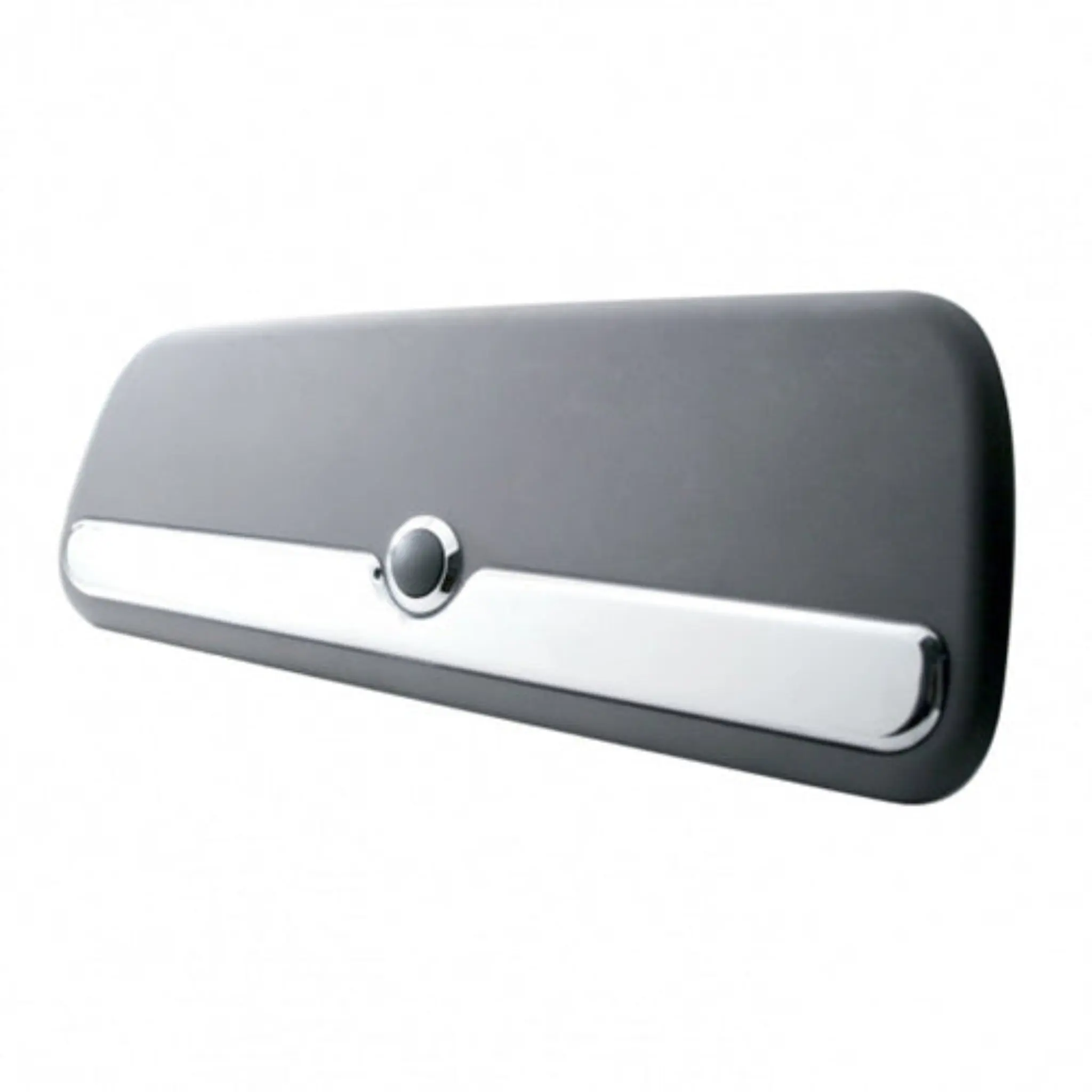 United Pacific Chrome Upper Storage Door Trim - Plastic, 19.7 in l x 4.7 in w x 0.45 in h, Durable Injection-Molded Construction, Aligns with Door Edges, Clean Chrome Upgrade, Compatible with Peterbilt 2006+ Models, Automotive Exterior Accessory