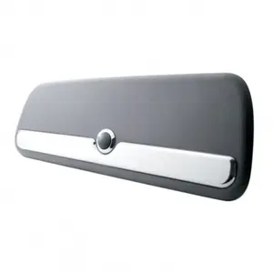 United Pacific Chrome Upper Storage Door Trim - Compatible with Peterbilt 2006+ Models, Automotive Car Exterior Chrome Trim Accessory