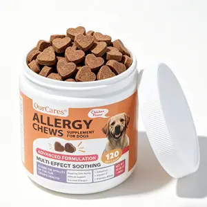 OurCares | Dog Allergy Support Chews Turmeric & Probiotic Blend for Skin & Coat Health (120 Soft Chews)