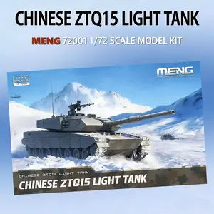 Meng 72-001 1/72 Scale China Ztq15 Light Tank Model Kit, Military Assembly Model, Collectible Toy, Detailed Buildable Display Piece