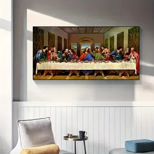 The Last Supper Pattern DIY Diamond Arts Colorful Painting Kit without Frame, DIY 5D Diamond Arts Colorful Painting Kit, Wall Art Decor for Home, Diamond Painting Kits