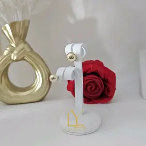 LaYaiBoutique #2387 14k gold plated ball stud earrings, High Quality