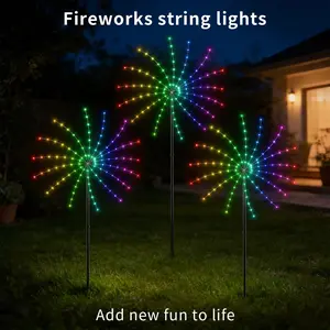 1Pc Dreamy Color Fireworks Light, DIY Modeling Lighting, 105LED Smart Point Control Light, Support DIY Styling and APP Control, Suitable for Wedding, Birthday, Easter Decoration, Terrace, Courtyard Decoration and Wedding Atmosphere Creation