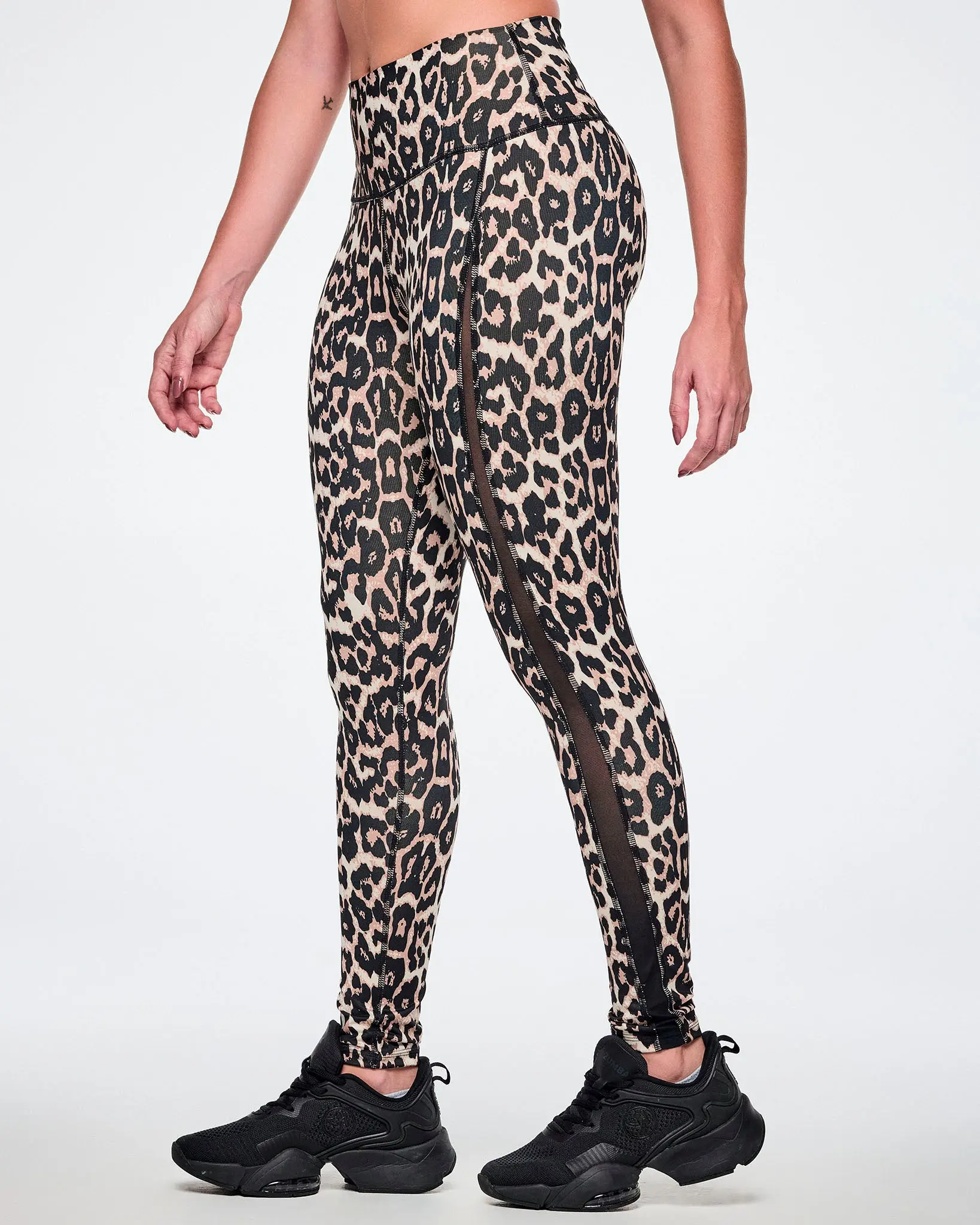 Rock 'n' Roll Z-Lift High Waisted Ankle Leggings With Mesh