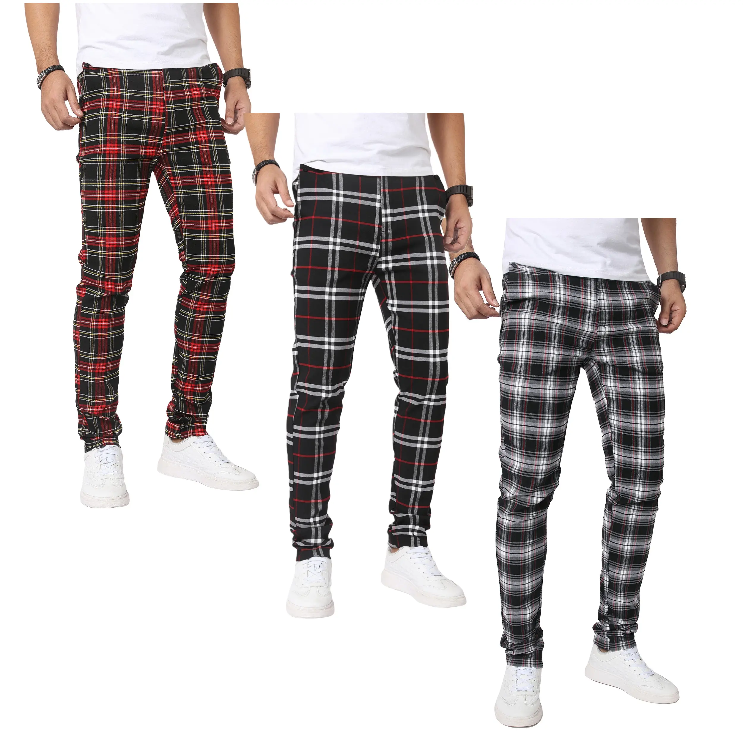 (3 Pack)Red-White Red-Black Red